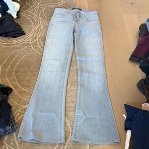 Stylish Light Blue Flare Jeans for Women